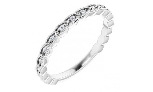 Platinum .08 CTW Diamond Anniversary Band - 123085603P