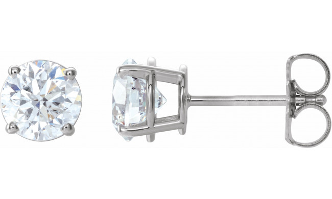 14K White 1 1/2 CTW Diamond Earrings - 187470195P