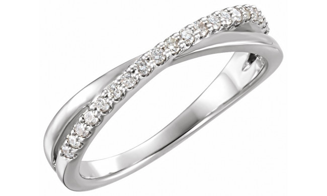 Platinum 1/5 CTW Diamond Criss-Cross Ring - 1227736003P