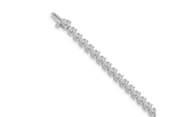 Quality Gold 14k White Gold AAA Diamond Tennis Bracelet - X2844WAAA