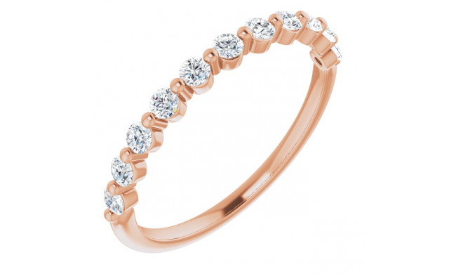 14K Rose 1/3 CTW Diamond Anniversary Band - 1236026020P