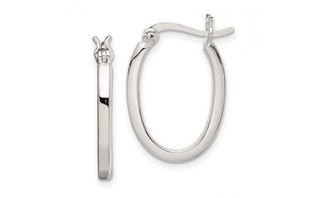 Quality Gold Sterling Silver 2.00mm Square Hoop Earrings - QE3684