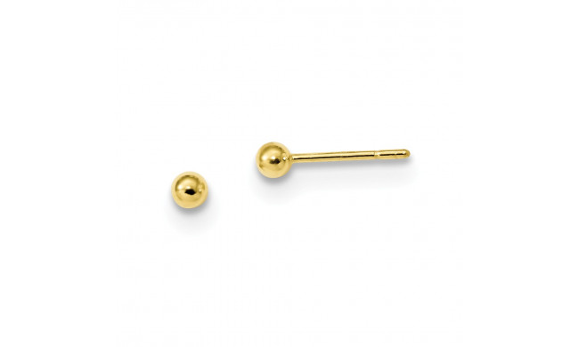 Quality Gold Sterling Silver Gold-Tone Polished Stud Earrings - QE13329