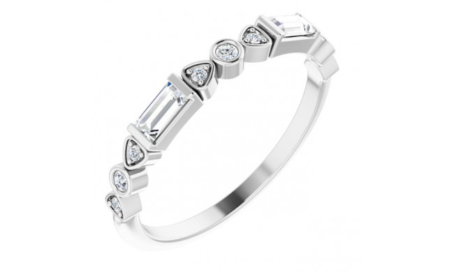 14K White 1/4 CTW Diamond Anniversary Band - 124063600P