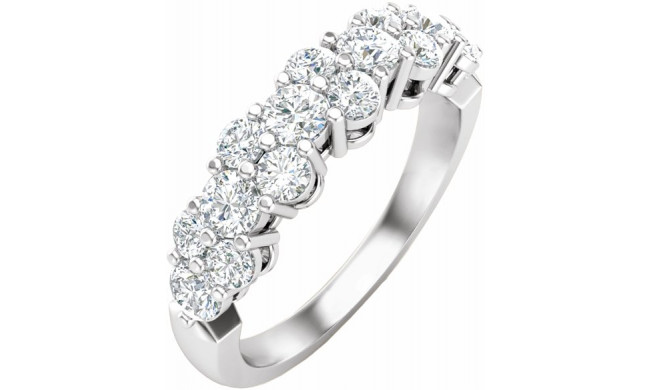 Platinum 1 CTW Diamond Anniversary Band - 653561603P