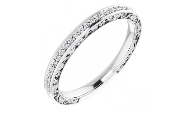 14K White 1/6 CTW Diamond Anniversary Band - 122460600P