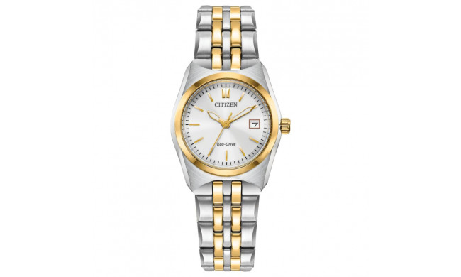 CITIZEN Eco-Drive Quartz Corso Ladies Watch Stainless Steel - EW2299-50A