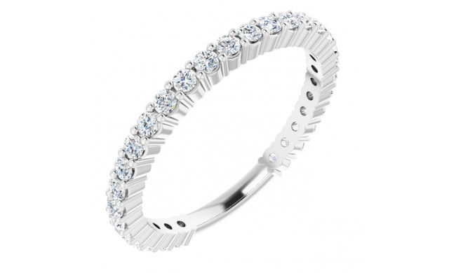 14K White 1/2 CTW Diamond Anniversary Band - 1236556004P