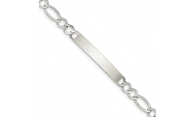 Quality Gold Sterling Silver ID Bracelet - QID186-8.5