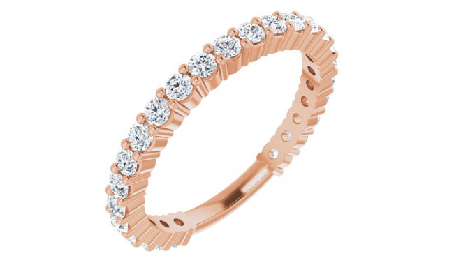 14K Rose 3/4 CTW Diamond Anniversary Band - 1236556002P