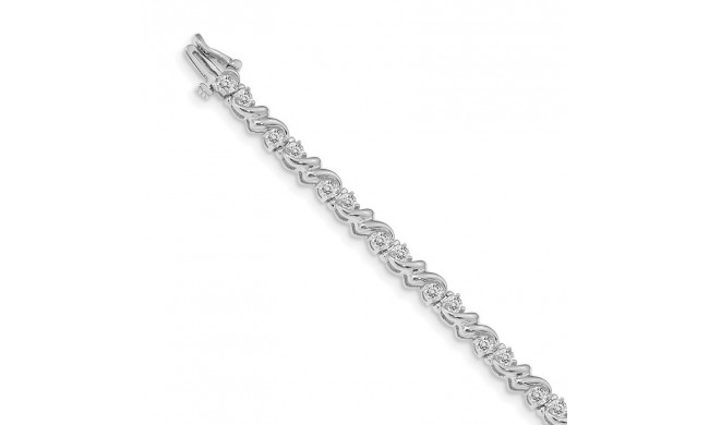 Quality Gold 14k White Gold VS Diamond Tennis Bracelet - X817WVS