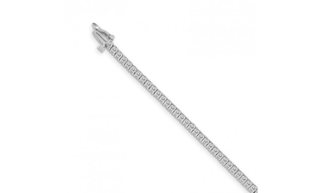 Quality Gold 14k White Gold A Diamond Tennis Bracelet - X600WA