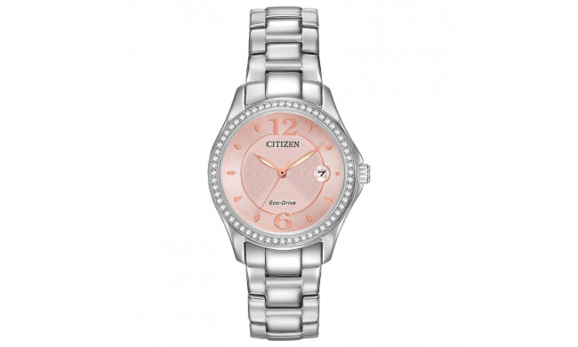 CITIZEN Eco-Drive Dress/Classic Crystal Ladies Watch Stainless Steel - FE1140-86X