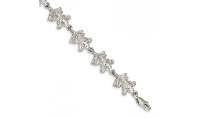 Quality Gold Sterling Silver Frogs Bracelet - QA54-7