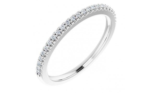 14K White 1/8 CTW Diamond Anniversary Band - 123194600P