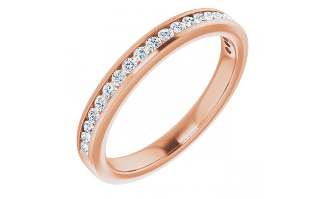 14K Rose 1/4 CTW Diamond Anniversary Band - 12298160027P