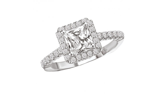 La Vie 14k White Gold Semi-Mount Diamond Engagement Ring