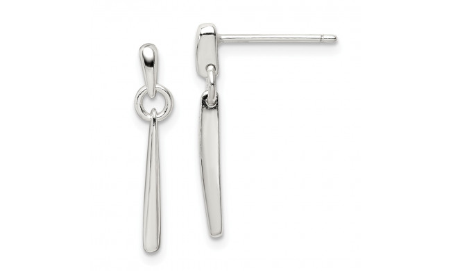 Quality Gold Sterling Silver Polished Dangle Post Earrings - QE11935