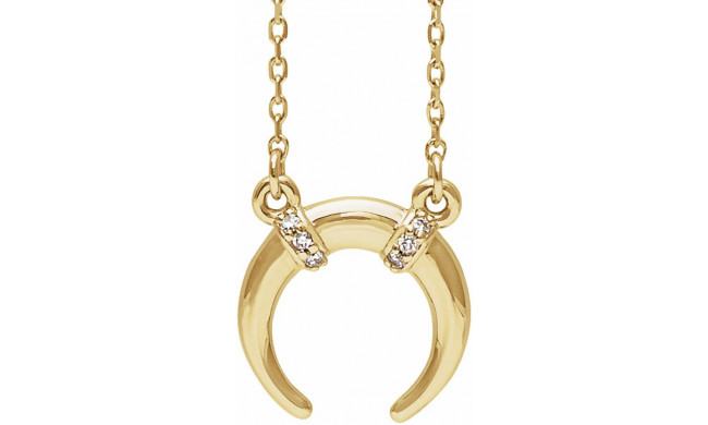 14K Yellow .025 CTW Diamond 16-18 Necklace - 86624601P
