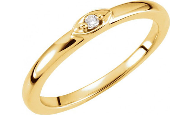 14K Yellow .025 CTW Diamond Stackable Ring - 6506360003P