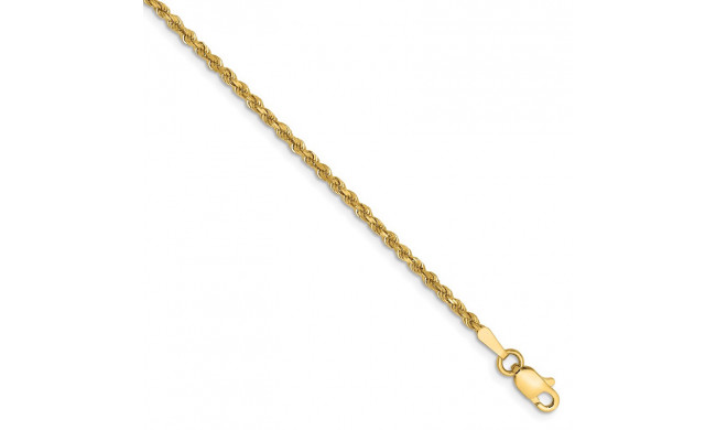 Quality Gold 14k 1.75mm  Rope Chain Anklet - 014L-9