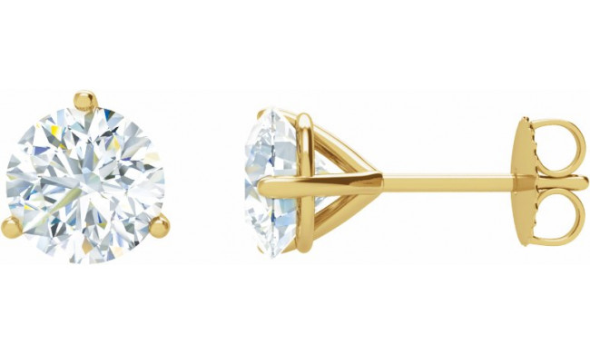 14K Yellow 2 CTW Diamond Stud Earrings - 6623360103P