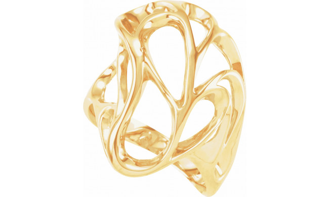 14K Yellow Metal Fashion Ring - 530719767P