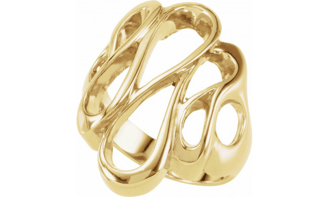 14K Yellow Freeform Ring - 550737110P