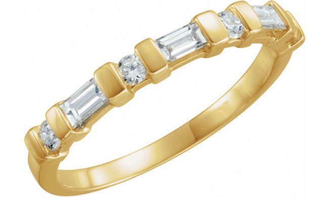 14K Yellow 3/8 CTW Diamond Anniversary Band - 61303251374P