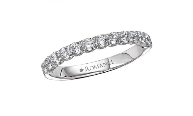 18k White Gold Diamond Wedding Band