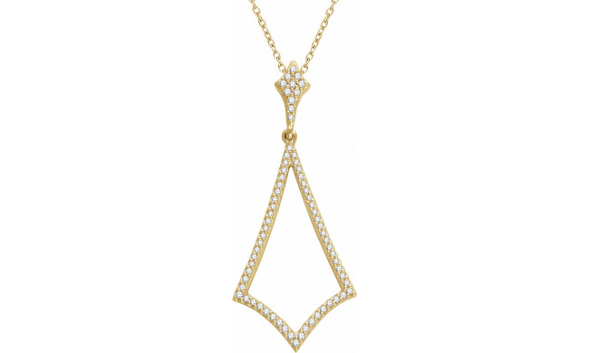 14K Yellow 1/4 CTW Diamond 18 Necklace - 65198060001P