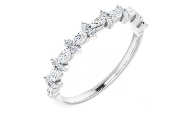 14K White 1/3 CTW Diamond Anniversary Band - 123392600P