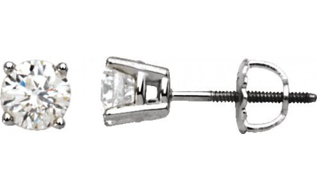 14K White 1/5 CTW Diamond Stud Earrings - 6753560039P