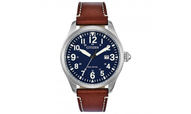 CITIZEN Eco-Drive Quartz Garrison Mens Watch Stainless Steel - BM6838-17L
