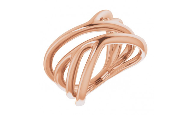 14K Rose Negative Space Ring - 51708103P