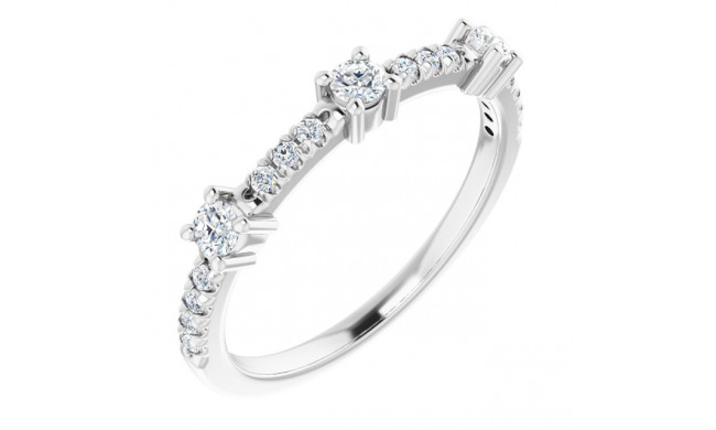 14K White 1/3 CTW Diamond Anniversary Band - 1241016002P