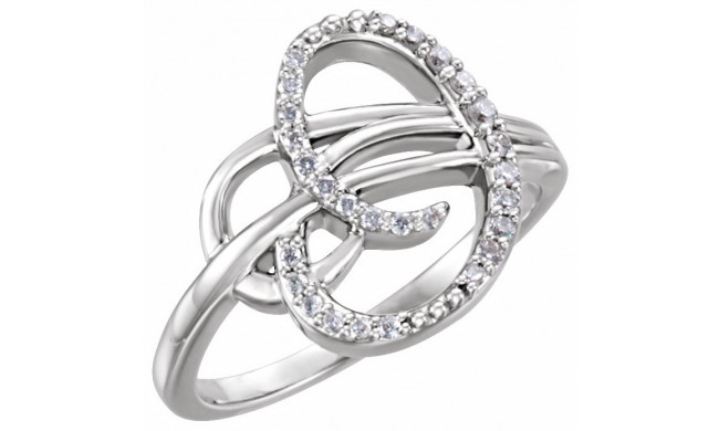 14K White 1/6 CTW Diamond Ring - 1227146000P