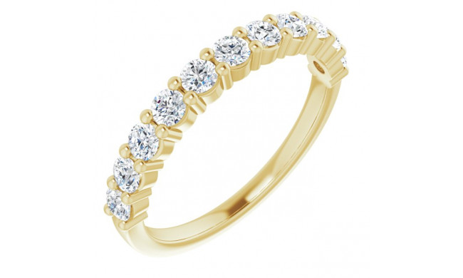 14K Yellow 1/2 CTW Diamond Anniversary Band - 12287760009P