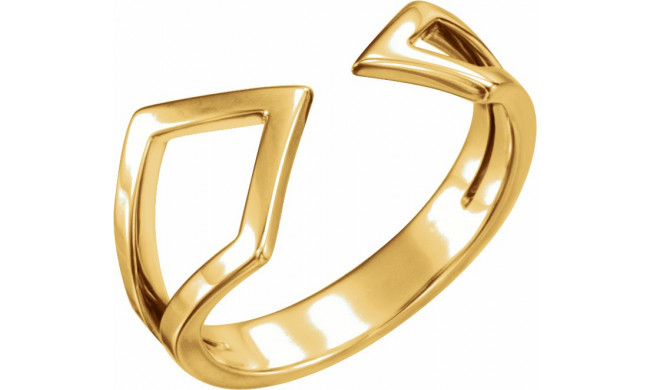 14K Yellow Geometric Ring - 51640102P