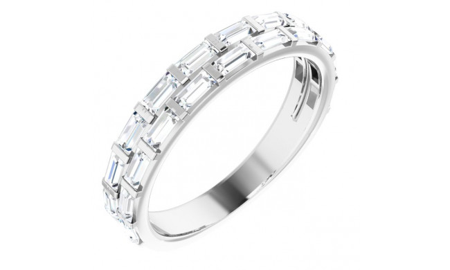 14K White 3/4 CTW Diamond Anniversary Band - 123955600P