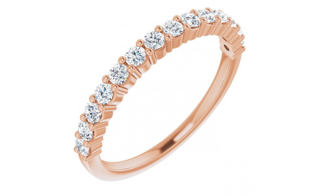 14K Rose 3/8 CTW Diamond Anniversary Band - 12287760014P