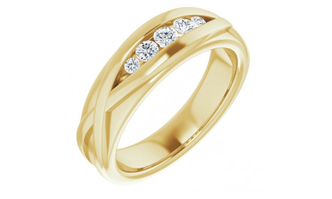 14K Yellow 1/3 CTW Diamond Men's Ring - 98536001P