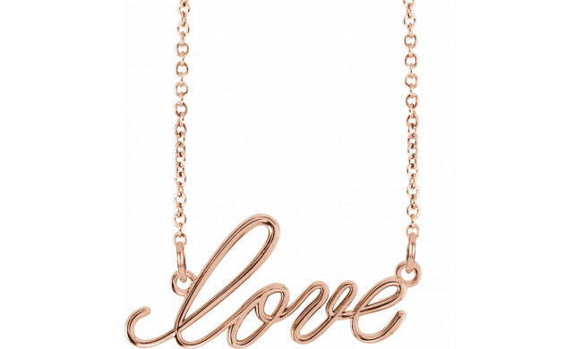 14K Rose Love 16.5 Necklace - 8579970002P