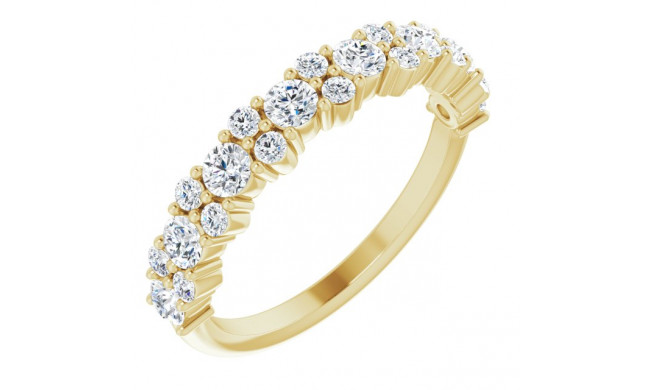 14K Yellow 9/10 CTW Diamond Anniversary Band - 123328601P