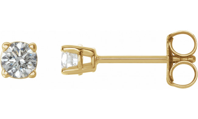 14K Yellow 1/5 CTW Diamond Earrings - 187470205P