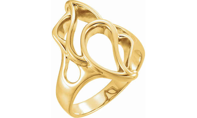 14K Yellow Freeform Ring - 553537185P