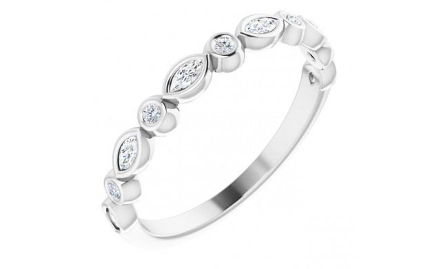 14K White 1/4 CTW Diamond Anniversary Band - 123175600P