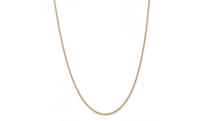 Quality Gold 14k 1.8mm Solid Polished Cable Chain Anklet - PEN138-10