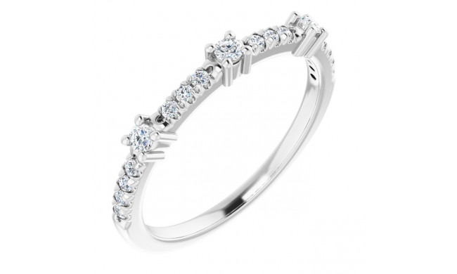 14K White 1/5 CTW Diamond Anniversary Band - 1241016000P