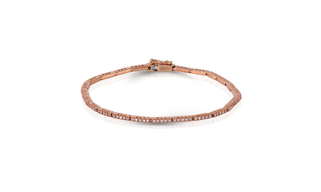 Zeghani 14k Rose Gold Diamond Bracelet